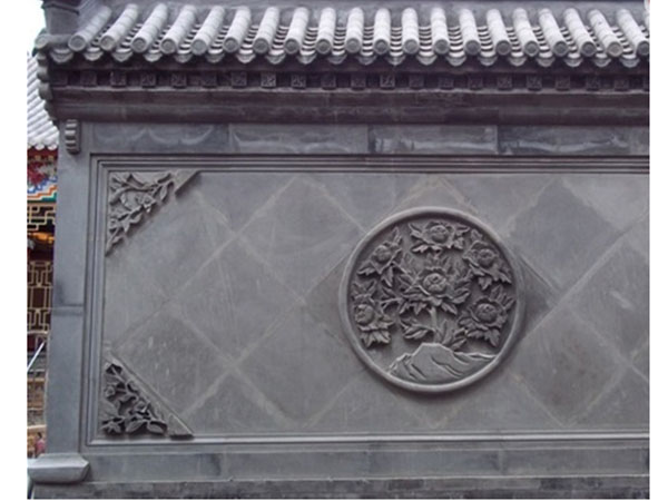 徽派建筑，古建青瓦，磚雕造型墻